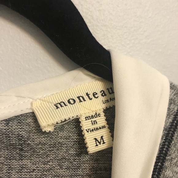 3 FOR $30 -- Monteau Tie Front Collared Sweater (M) - Picture 5 of 10